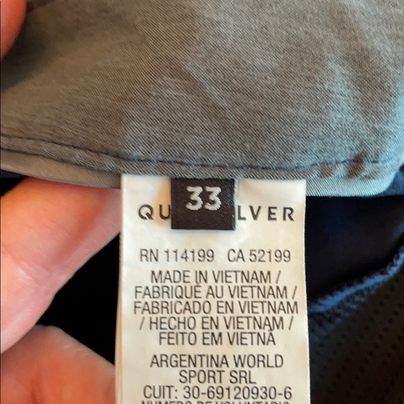 Quiksilver 20” amphibian navy blue shorts - Picture 5 of 5